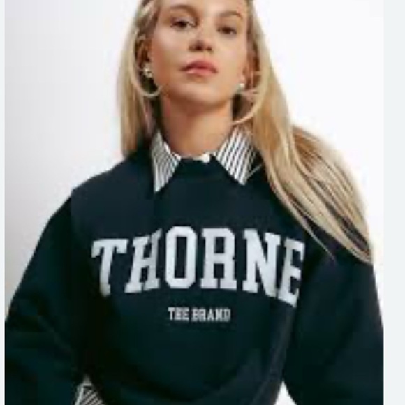 Thor Black Sweatshirt with White Lettering - Picture 2 of 6